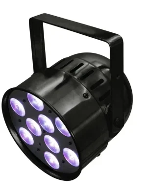 Eurolite LED PAR-56, 9x8W QCL, krátký černý Levný