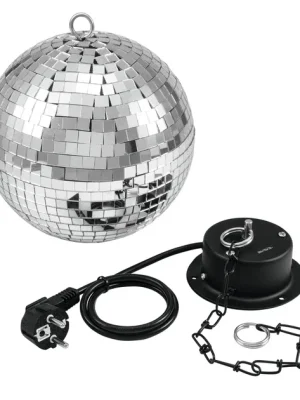 Sleva Zrcadlová koule 20cm SET, včetně motorku