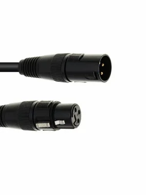Eurolite DMX kabel XLR 3pin, 10m délka, černý Nová Kolekce