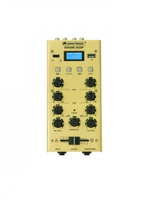 Akční Cena OMNITRONIC GNOME-202P, 2-kanálový, USB, MP3, Bluetooth, zlatý