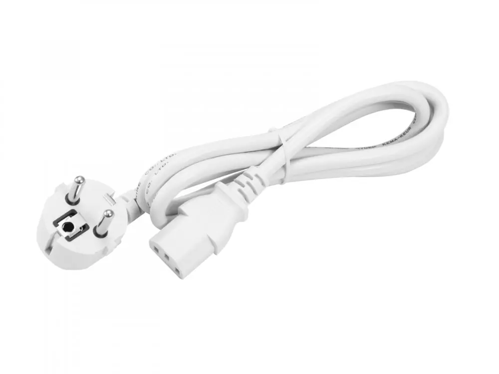 Omnitronic IEC C13 napájecí kabel, 1,2 m, bílý Levný