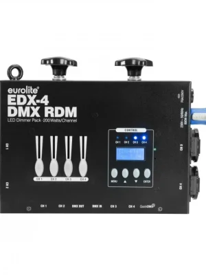 EUROLITE EDX-4 DMX RDM LED Dimmer Pack, stmívač, CEE 7/4 Speciální Cena
