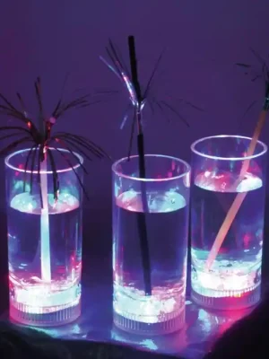 Zlevněný LED sklenice 14 cm, 3 ks - rozbaleno (83309035)