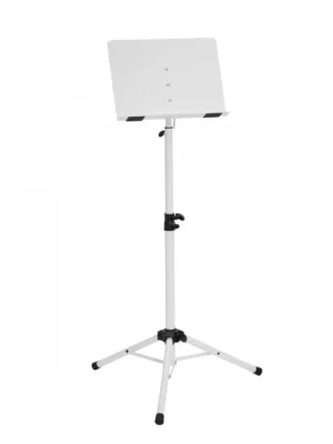 Dimavery OP-1, koncertní notový stojan, bílý Sezónní Sleva