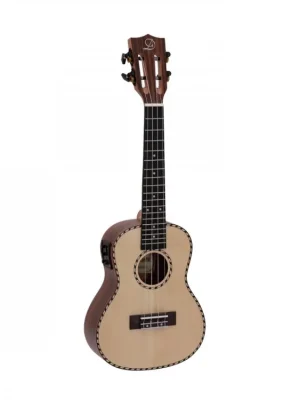 Autentický Dimavery UK-800, elektroakustické koncertní ukulele, vrchní deska masivní smrk
