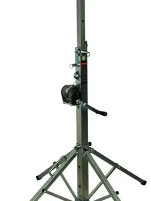 Značkový VMB TE-034 teleskopický stativ, 380cm, 125kg, stříbrný