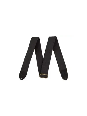 Nejprodávanější Fender Cotton/Leather Strap Black