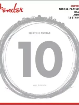 Struny pro 12strunnou elektrickou kytar Fender 250R-12 Nickel Plated Steel, Ball End - 10/46 Doprava Zdarma