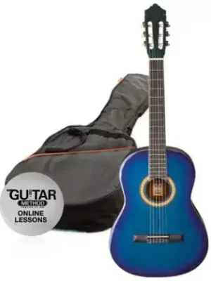 Odeslání Ihned Klasická kytara paket 1/2 Ashton SPCG 12 TBB Pack (modrá)