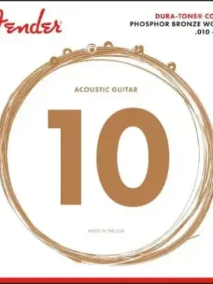 Struny kovové pro akustickou kytaru Fender 860XL Phosphor Bronze Coated, 80/20, 10-48 Kup Teď