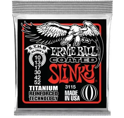 Struny pro elektrickou kytaru Ernie Ball EB 3115 - 10/52 Novinka