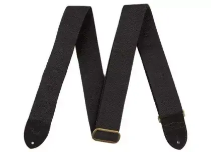 Cenová Bomba Řemen kytarový Fender Cotton/Leather Strap Black
