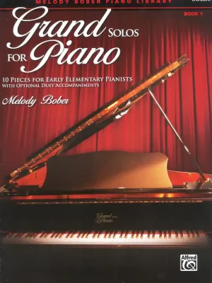 Víkendová Akce Grand Solos for Piano 1 - úplně jednoduché skladbičky pro klavír (+ volitelný doprovod)