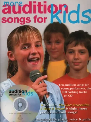 Cenový Hit Audition Songs: More Songs for Kids + CD / 10 známých písniček pro dětské zpěváky