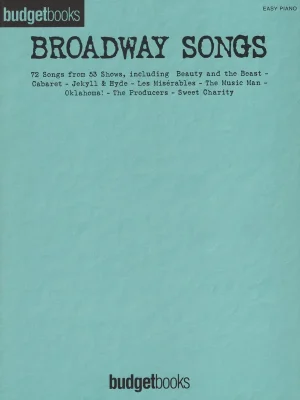Tovární Cena Budgetbooks - BROADWAY SONGS - snadný klavír