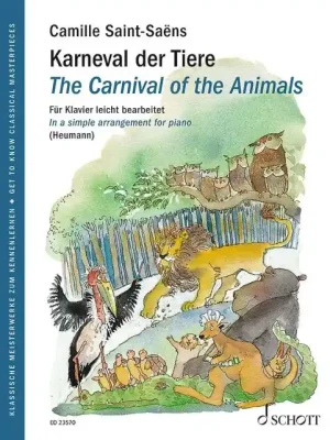 Camille Saint-Saëns: The Carnival of the Animals (Karneval zvířat) - klavír ve snadném slohu Sleva