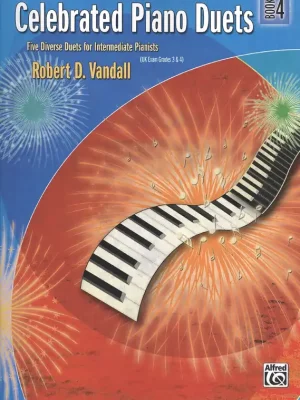 Celebrated Piano Duets 4 / čtyřruční skladby pro mírně pokročilé klavíristy - 1 klavír 4 ruce Top Prodej