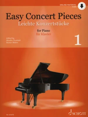 Nejlepší Cena Easy Concert Pieces 1 + Audio Online / sólo klavír - snadné přednesové skladbičky