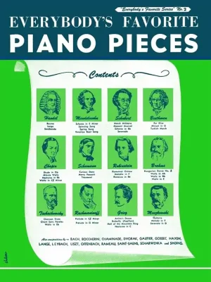 Top Prodej Everybody's Favorite: Piano Pieces (green) / klasické klavírní skladby (zelený sešit)