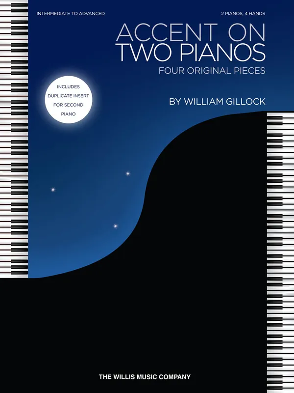 Oblíbený Gillock: Accent on Two Pianos / 2 klavíry 4 ruce