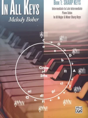IN ALL KEYS 1 - SHARP KEYS by Melody Bober / 16 skladeb pro středně pokročilé klavíristy Speciální Cena