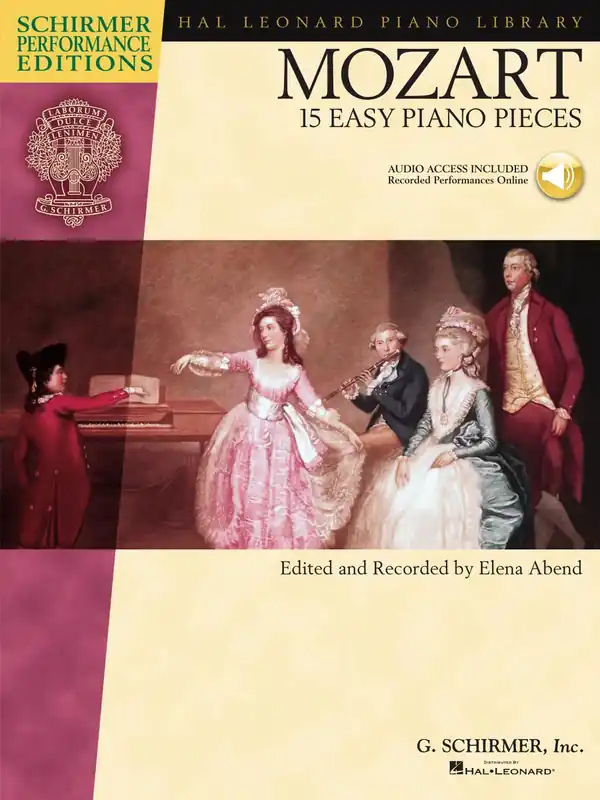 MOZART - 15 easy piano pieces + Audio Online / sólo klavír Sleva