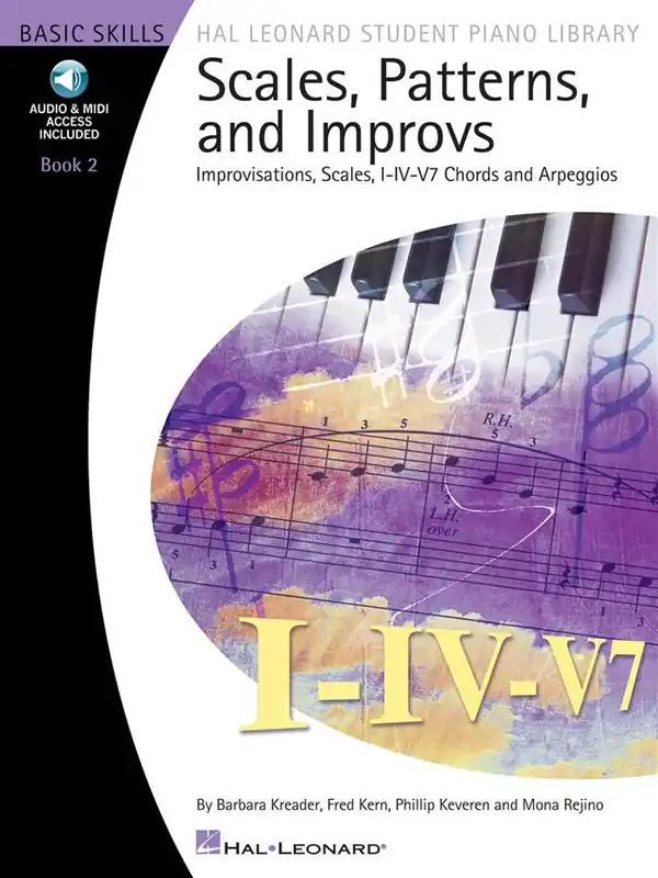 Cenový Hit SCALES, PATTERNS AND IMPROVS 2 + Audio Online / piano
