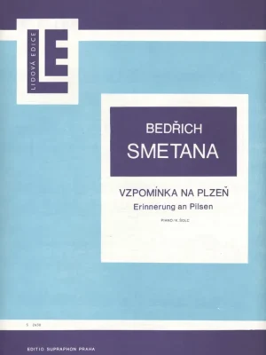 Smetana, Bedřich: Vzpomínka na Plzeň / sólo klavír Zlevněný