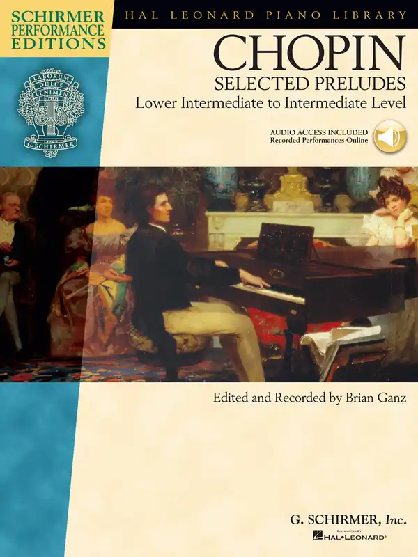 CHOPIN - Selected Preludes + Audio Online / sólo klavír Speciální Cena