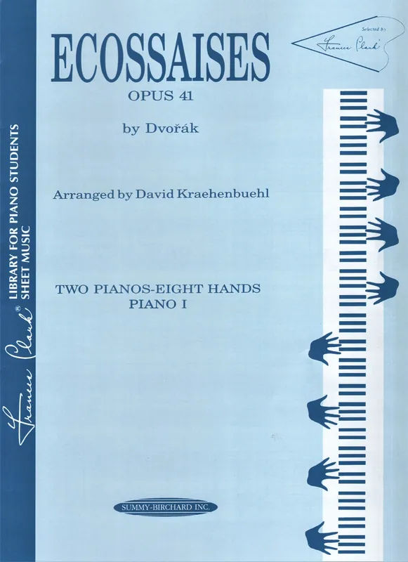 Poslední Šance Dvořák: Ecossaises Op.41 (Skotské tance) / 2 klavíry 8 rukou