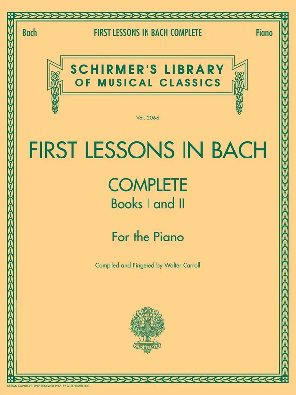 FIRST LESSONS IN BACH - Complete (books I+ II) / klavír Oblíbený