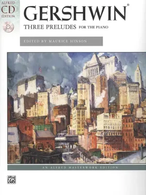 Gershwin: THREE PRELUDES for the Piano + CD / tři preludia pro středně a více pokročilé klavíristy Akce