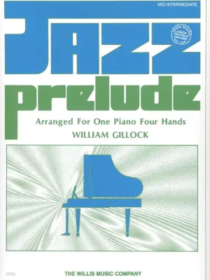 Víkendová Akce JAZZ PRELUDE by William Gillock / 1 klavír čtyři ruce