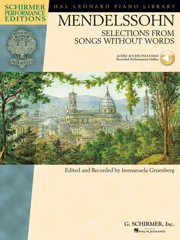 MENDELSSOHN: Selections from Songs Without Words + Audio Online / Písně beze slov - výběr klavírních skladeb Pouze Dnes