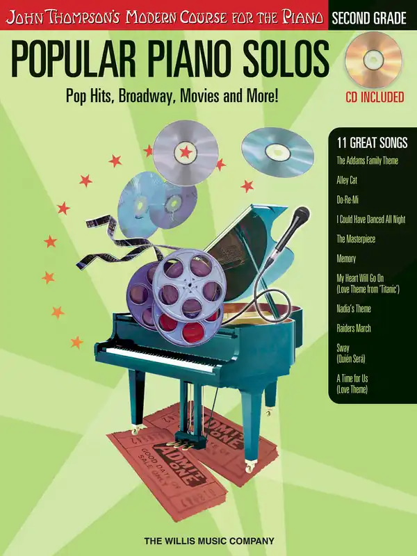 Aktuální Popular Piano Solos 2 – Pop Hits, Broadway, Movies and More + CD
