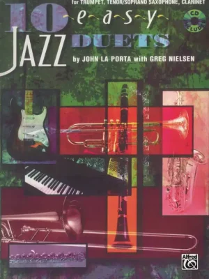 10 EASY JAZZ DUETS + CD - Bb instrument Expresní Doručení