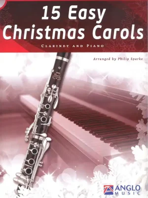 Rychlé Dodání 15 Easy Christmas Carols + CD / klarinet a klavír