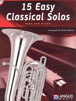 Expresní Doručení 15 Easy Classical Solos + CD / tuba (BC / TC in Bb / TC in Eb) a klavír