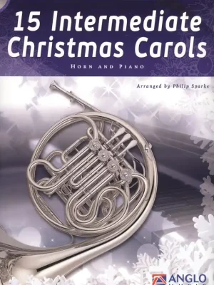 Výhodná Nabídka 15 Intermediate Christmas Carols + CD / lesní roh (f horn) a klavír