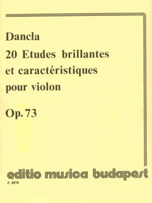 Značkový 20 Etudes brillantes et caractéristiques pour violin, Op.73 by Charles Dancla / housle