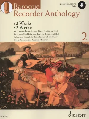 Bezpečná Platba Baroque Recorder Anthology 2 + Audio Online / zobcová flétna a klavír