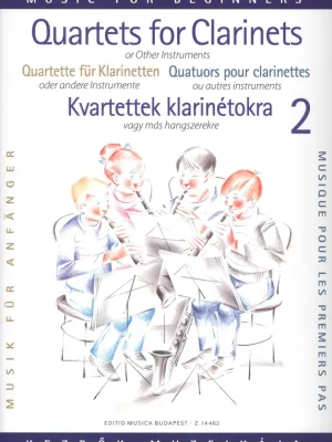 CLARINET QUARTETS FOR BEGINNERS vol.2 / kvarteta pro klarinet Odeslání Ihned