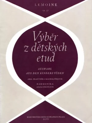 Výhodná Nabídka Lemoine: Výběr dětských etud pro akordeon op. 37