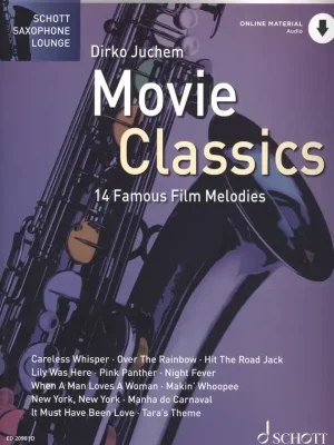 MOVIE CLASSICS (14 skvělých filmových melodií) + Audio Online / altový saxofon a klavír Ověřený