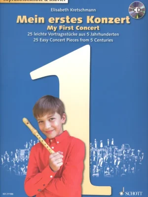 Nejlepší Cena My First Concert + CD / snadné přednesové skladby pro zobcovou flétnu a klavír