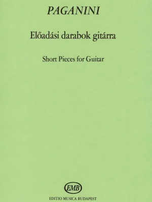 Cenově Výhodný PAGANINI: SHORT PIECES FOR GUITAR / krátké skladby pro kytaru