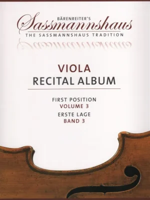 Ihned K Objednání Viola Recital Album 3 / snadné přednesové skladby pro violu a klavír nebo dvě violy