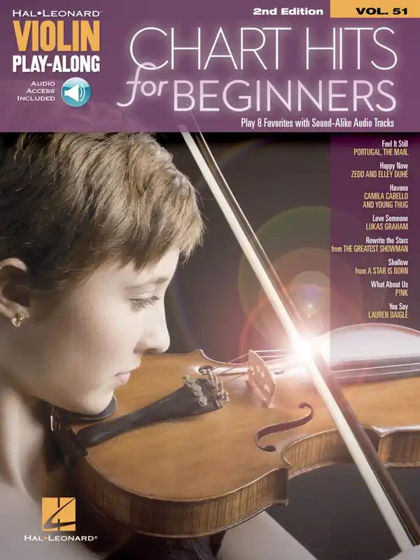Ihned K Objednání VIOLIN PLAY-ALONG 51 - CHART HITS for Beginners + Audio Online