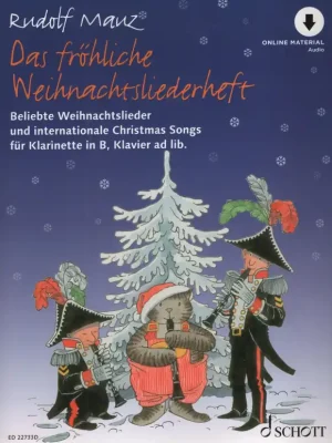 Zlevněný Das fröhliche Weihnachtsliederheft + Audio Online / vánoční písně a koledy pro klarinet a klavír