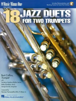 18 Jazz Duets for Two Trumpets + Audio Online / dvě trumpety Cenový Hit
